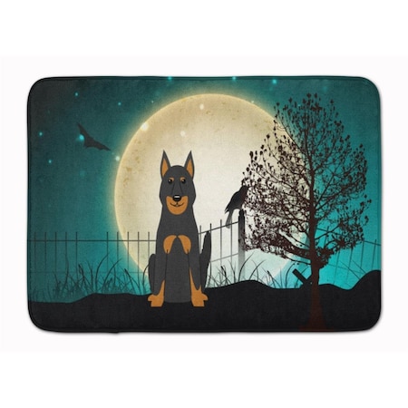 Carolines Treasures Halloween Scary Beauce Shepherd Dog Machine Washable Memory Foam Mat BB2270RUG